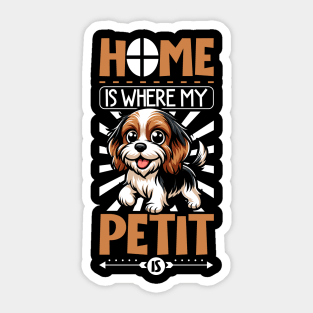 Home is with my Petit Basset Griffon Vendéen Sticker